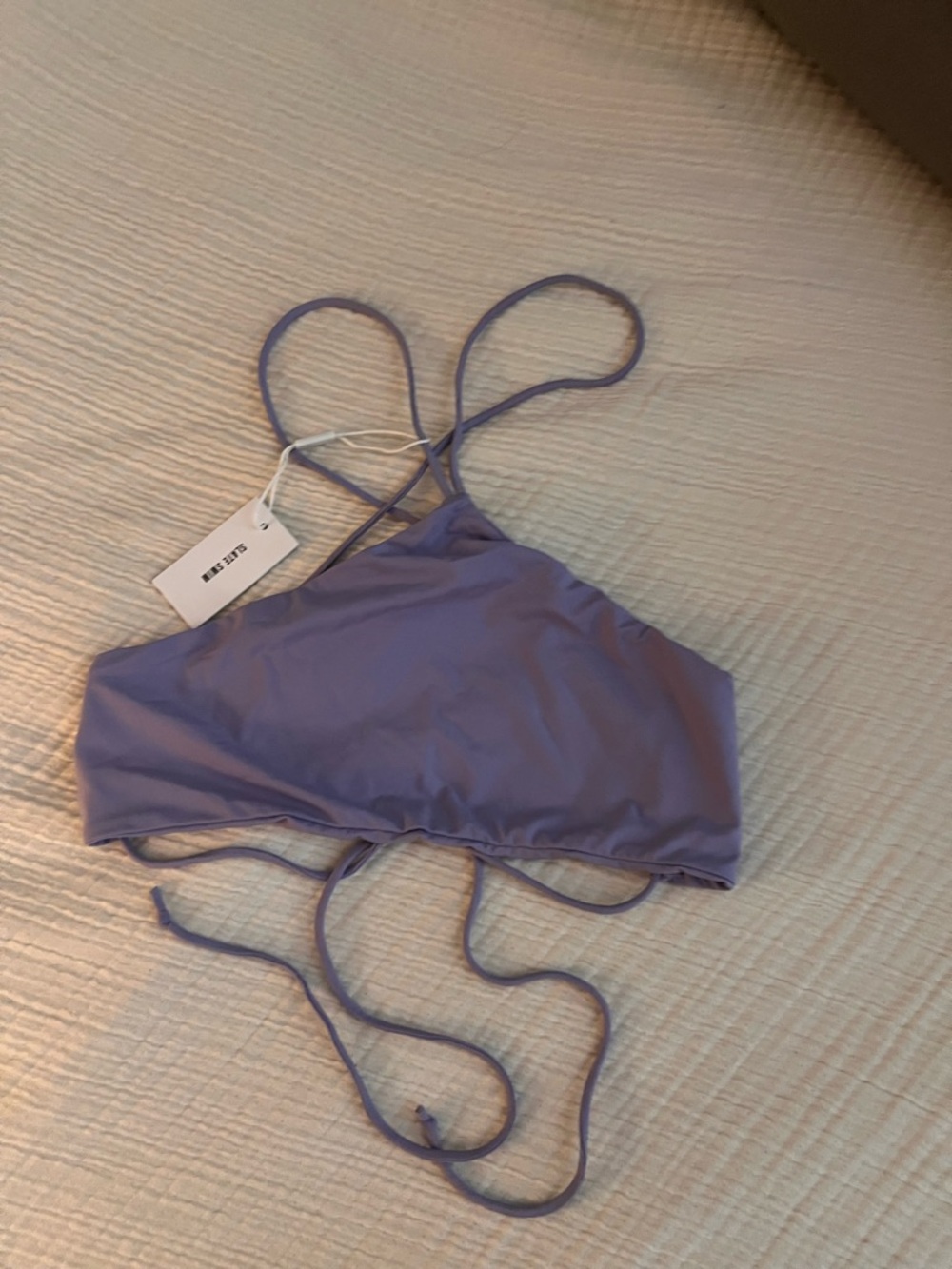Slate Swim Lilac String Bikini Top